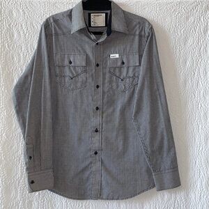 Rocawear Checkered Long Sleeve Button Down Shirt